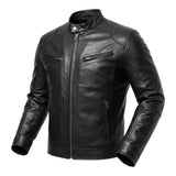 Gilles™ — Veste en Cuir Noir