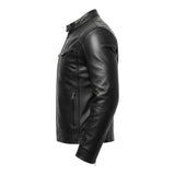 Gilles™ — Veste en Cuir Noir