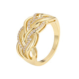 Riyadh™ — Bague Tressée Dorée